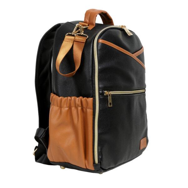 Kleine Wickeltasche – Schwarz-Kaffee – Bild 5