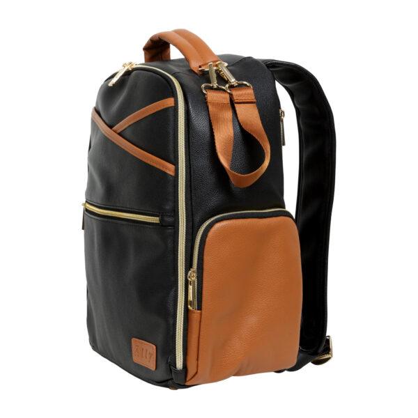 Kleine Wickeltasche – Schwarz-Kaffee – Bild 6