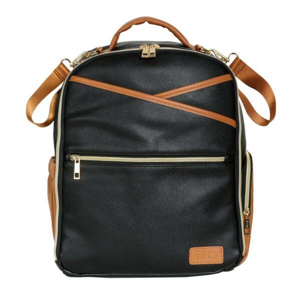 Kleine Wickeltasche – Schwarz-Kaffee – Bild 7