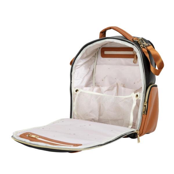 Kleine Wickeltasche – Schwarz-Kaffee – Bild 9