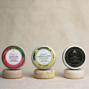 Clarifying Solid Shampoo With Rhubarb Extract