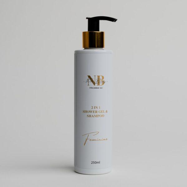 2-in-1 Duschgel & Shampoo für Frauen, 250 ml – Bild 2