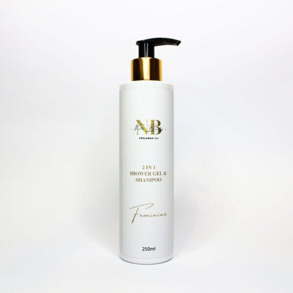 2-in-1 Duschgel & Shampoo für Frauen, 250 ml – Bild 3