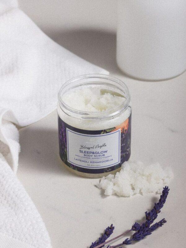 Lavender Body Scrub With Grapefruit Essential Oil - 250 ml - Image 2