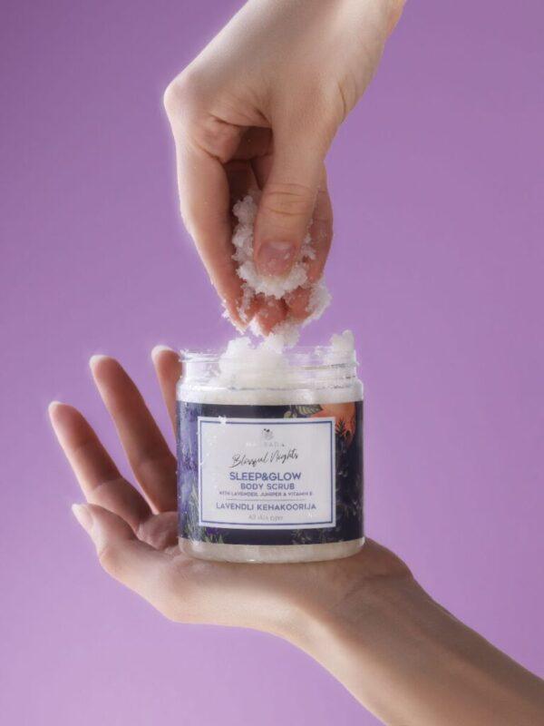 Lavender Body Scrub With Grapefruit Essential Oil - 250 ml - Image 4