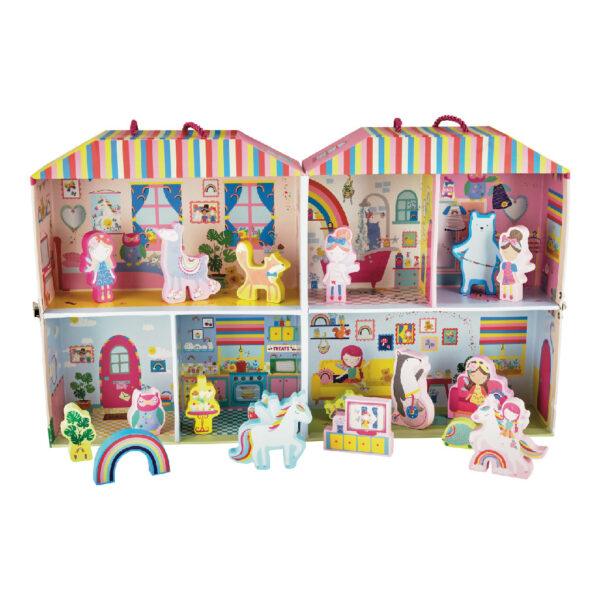 Spielbox mit Holzteilen – Regenbogenfee – Bild 8