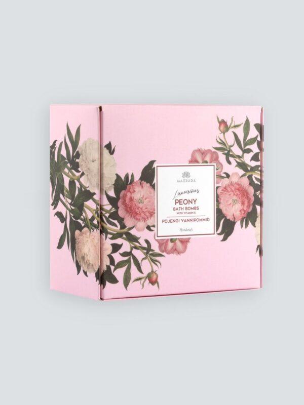 Luxurious Peony Bath Bomb With Vitamin E - Set of 4 Bombs - Image 2
