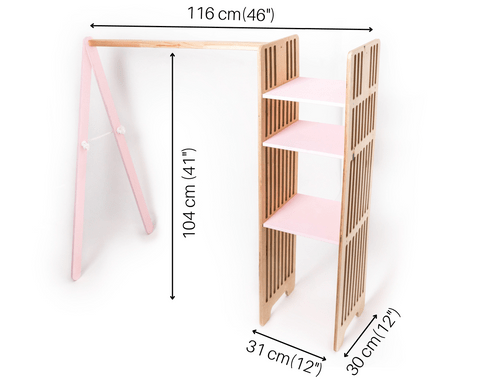 Holz-Kleiderständer für Kinder – Bild 2
