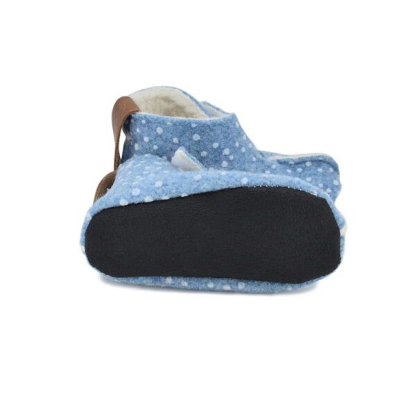 KAKU Children's Slippers - Blue with Dots - Image 2