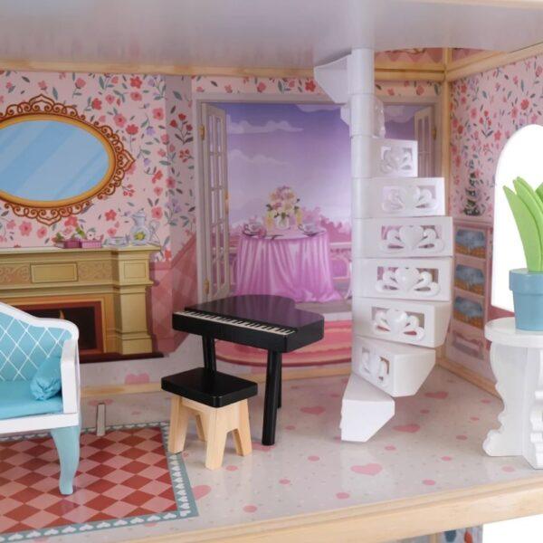 Holz-Puppenhaus Emily mit LED-Beleuchtung – Bild 3