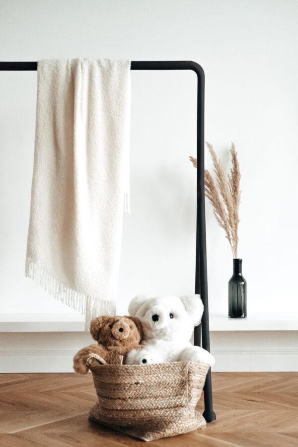 Luxurious Natural Superfine Alpaca Wool Boucle Throw - Image 7