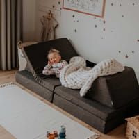 Aktivitäts-Spielmatratzen-Set - Dunkelbraun