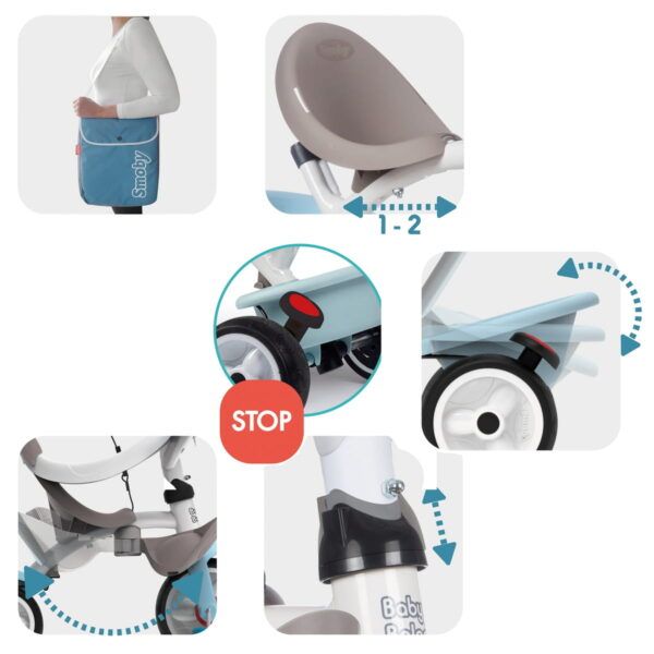 Baby Balade Plus Dreirad - Blau – Bild 8