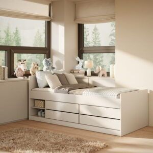 Children's Bed Leon - White