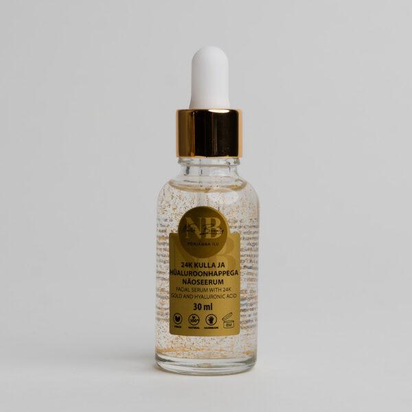 24K Gold and Hyaluronic Acid Face Serum, 30ml - Image 4