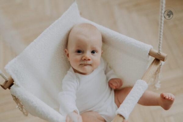 BaBi Baby Swing - Bouclé Snow White - Image 3