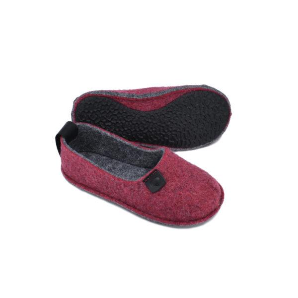 Öko-Toku Children's Slippers Made from Recycled Plastic Bottles - Red - Image 2