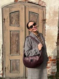 Hobo Bag Heart - Brown