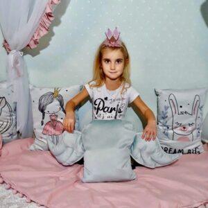 Decorative Cushion "Wings" - Grey