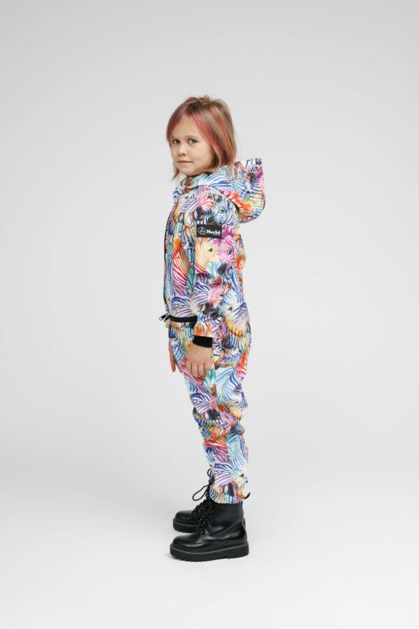 Softshell-Einteiler für Kinder – REGENBOGEN – Bild 3