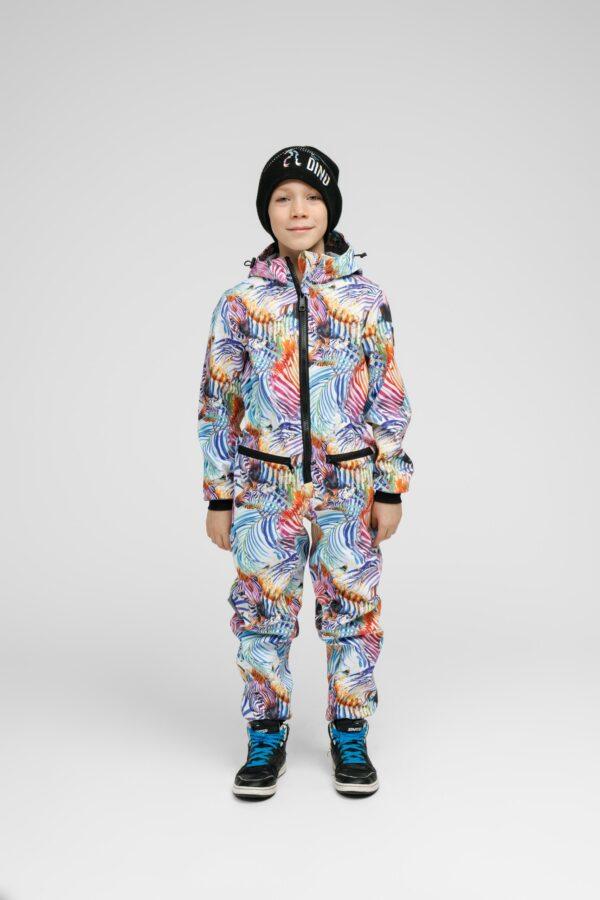 Softshell-Einteiler für Kinder – REGENBOGEN – Bild 5