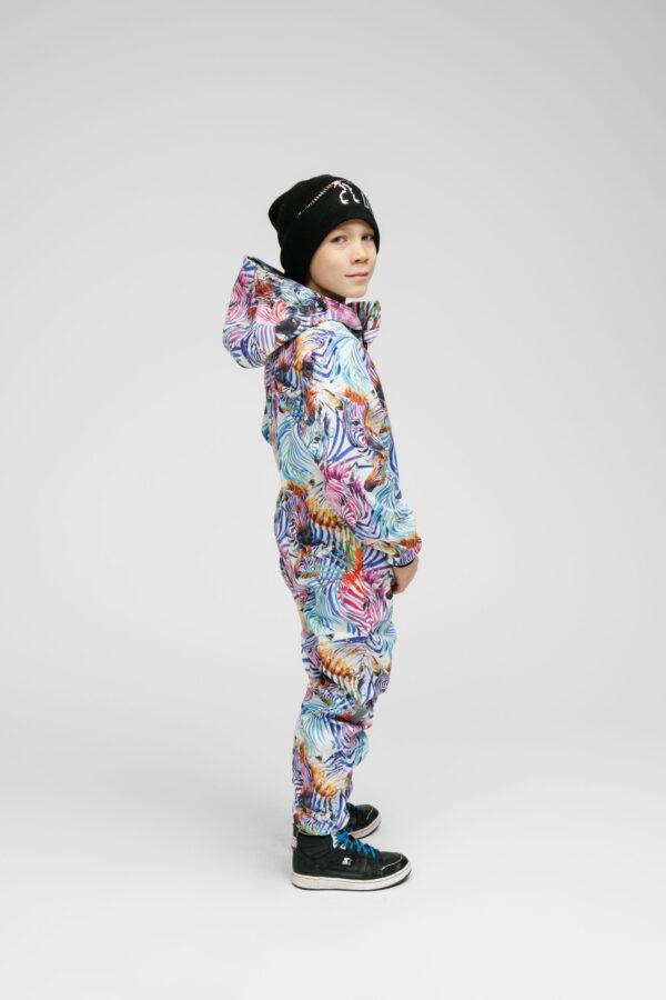 Softshell-Einteiler für Kinder – REGENBOGEN – Bild 6