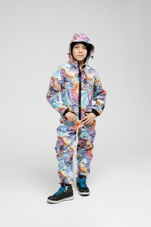 Softshell-Einteiler für Kinder – REGENBOGEN – Bild 8