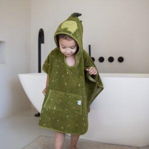 Hooded Bathing Poncho for Kids - Mr. Dino