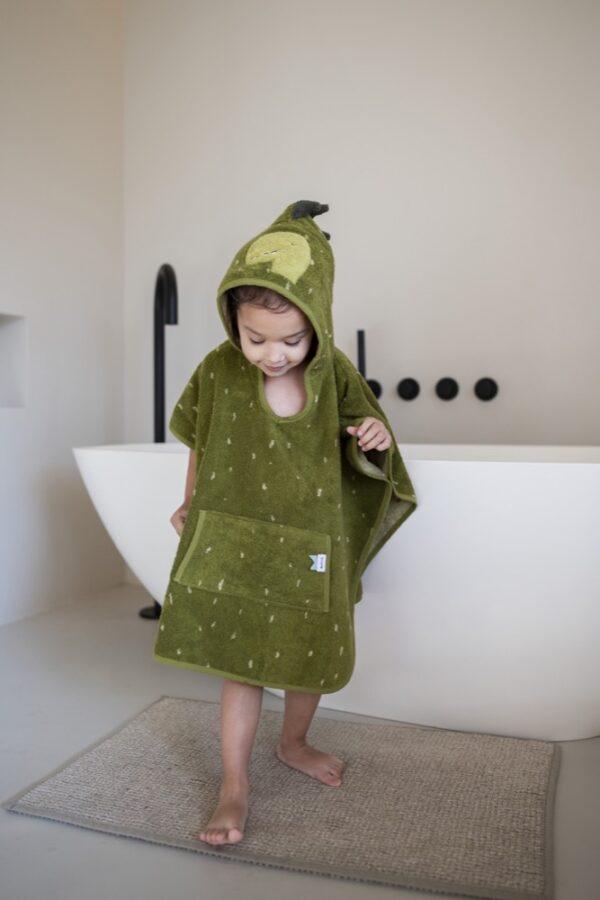 Badeponcho mit Kapuze für Kinder – Mr. Dino