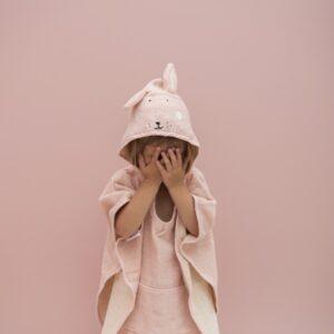 Hooded Bathing Poncho for Kids - Mrs. Rabbit