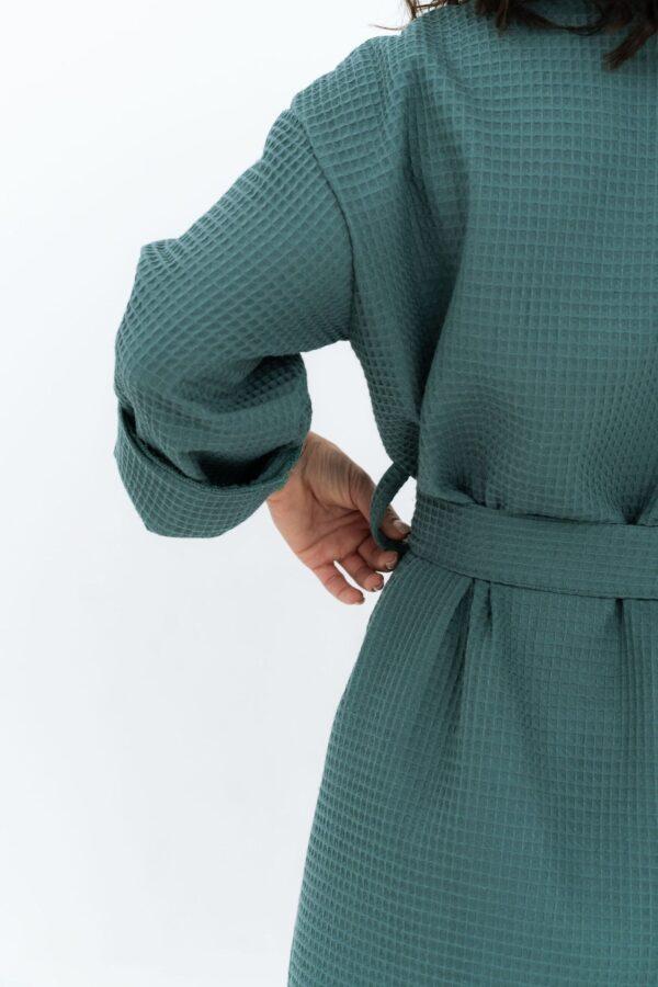 Long Waffle Fabric Robe for Women - Image 8