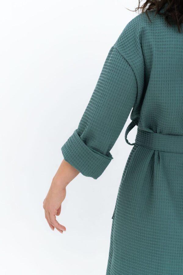 Long Waffle Fabric Robe for Women - Image 9