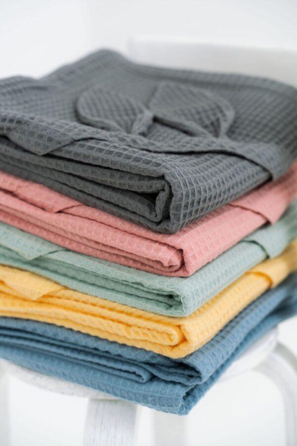 Waffle Fabric Towel with Bunny Ears - Image 2