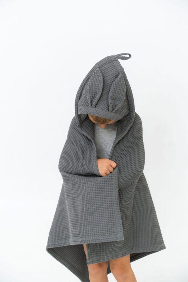 Waffle Fabric Towel with Bunny Ears - Image 4