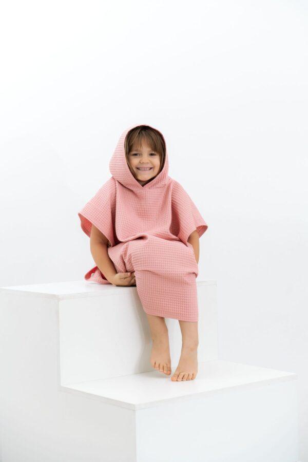 Waffle Fabric Kids' Poncho - Image 8
