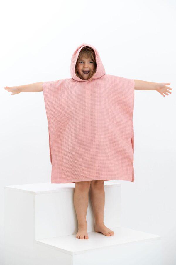 Waffle Fabric Kids' Poncho - Image 9