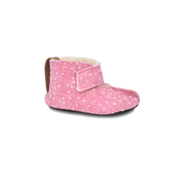KAKU Kinderhausschuhe – Rosa mit Punkten – Bild 4