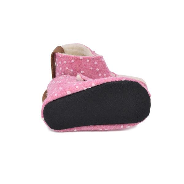 KAKU Kinderhausschuhe – Rosa mit Punkten – Bild 3