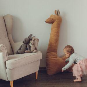 Giant Plush Toy Alpaca - Rust