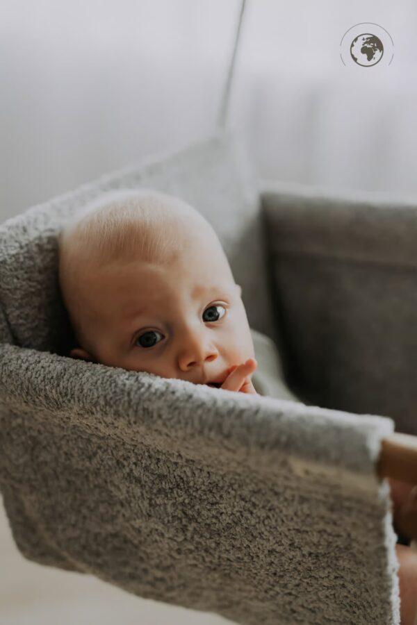 BaBi Baby Swing - Bouclé Night Grey