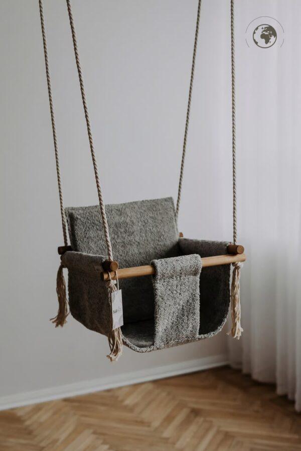 BaBi Baby Swing - Bouclé Night Grey - Image 4