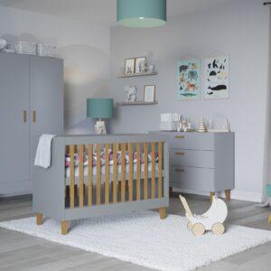 Baby Bed Kubi - Grey