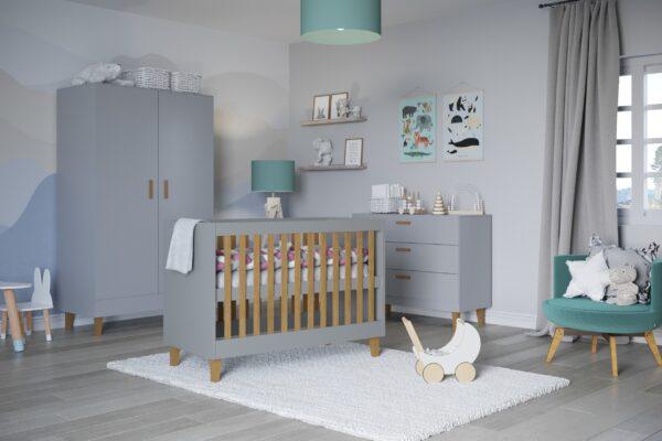 Babybett Kubi - Grau – Bild 4