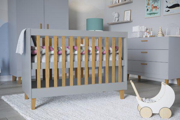 Babybett Kubi - Grau – Bild 2
