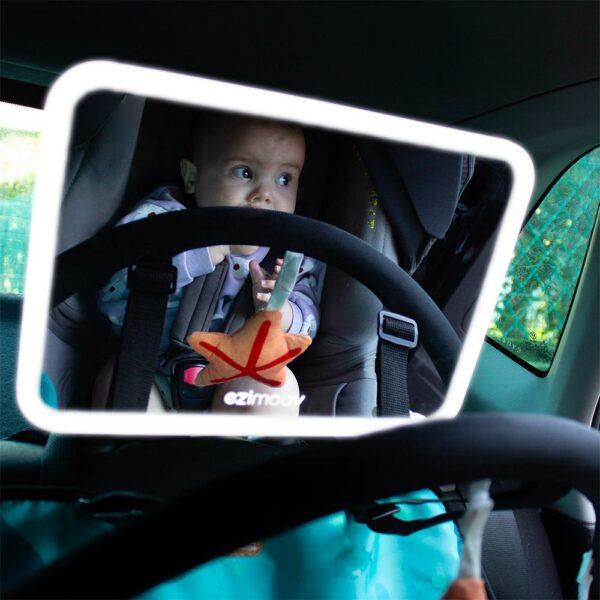 Baby-Autospiegel mit LED Pro
