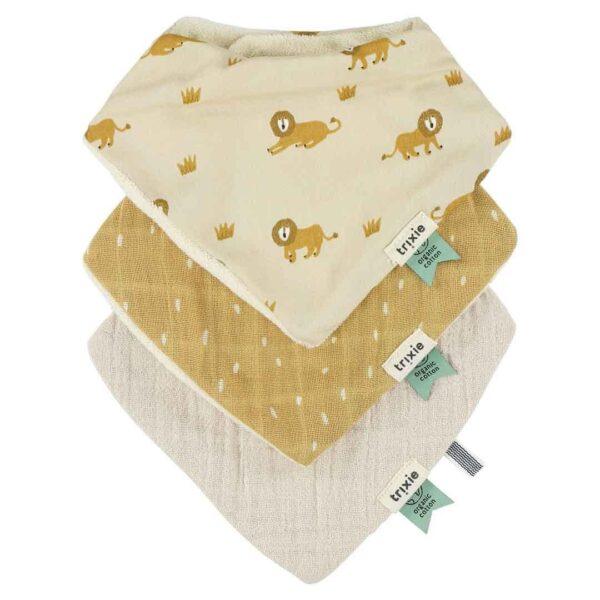 Cotton Bandana Scarves 3-pack mix - Lively Lion - Image 2
