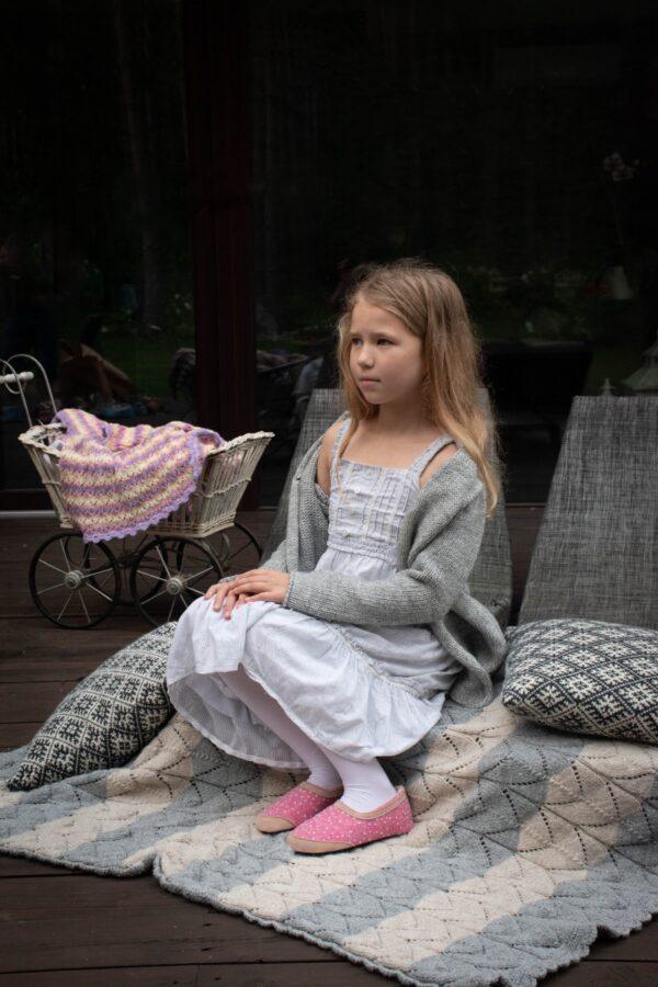 Barefoot Kids Slippers Poksa – Pink Dots - Image 2