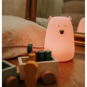 Großer Bär Silikonlampe - Rosa