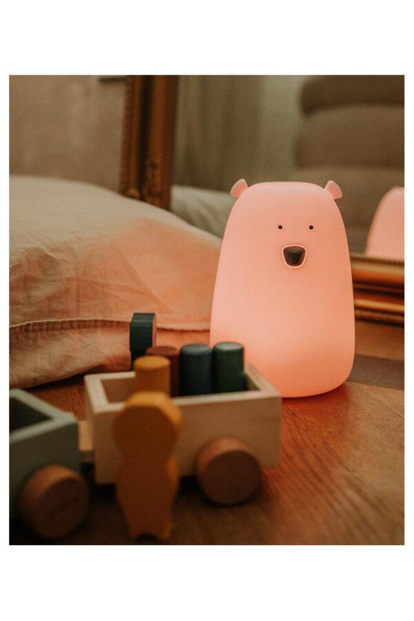 Big Bear Silikonlampe mit Fernbedienung - Rosa