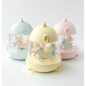 Lamp with Carousel and Music - Pink